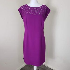 Laundry by Design Sleeveless Sheath Dress Purple Size 2